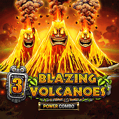 3 Blazing Volcanoes Power Combo Microgaming